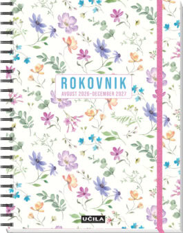 Rokovnik rože svetle avgust 2026-december 2027