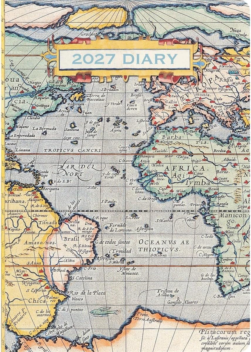 Antique maps 2027 - rokovnik a5 - naslovnica knjige - Felix.si knjigarna Antique maps 2027 - rokovnik a5