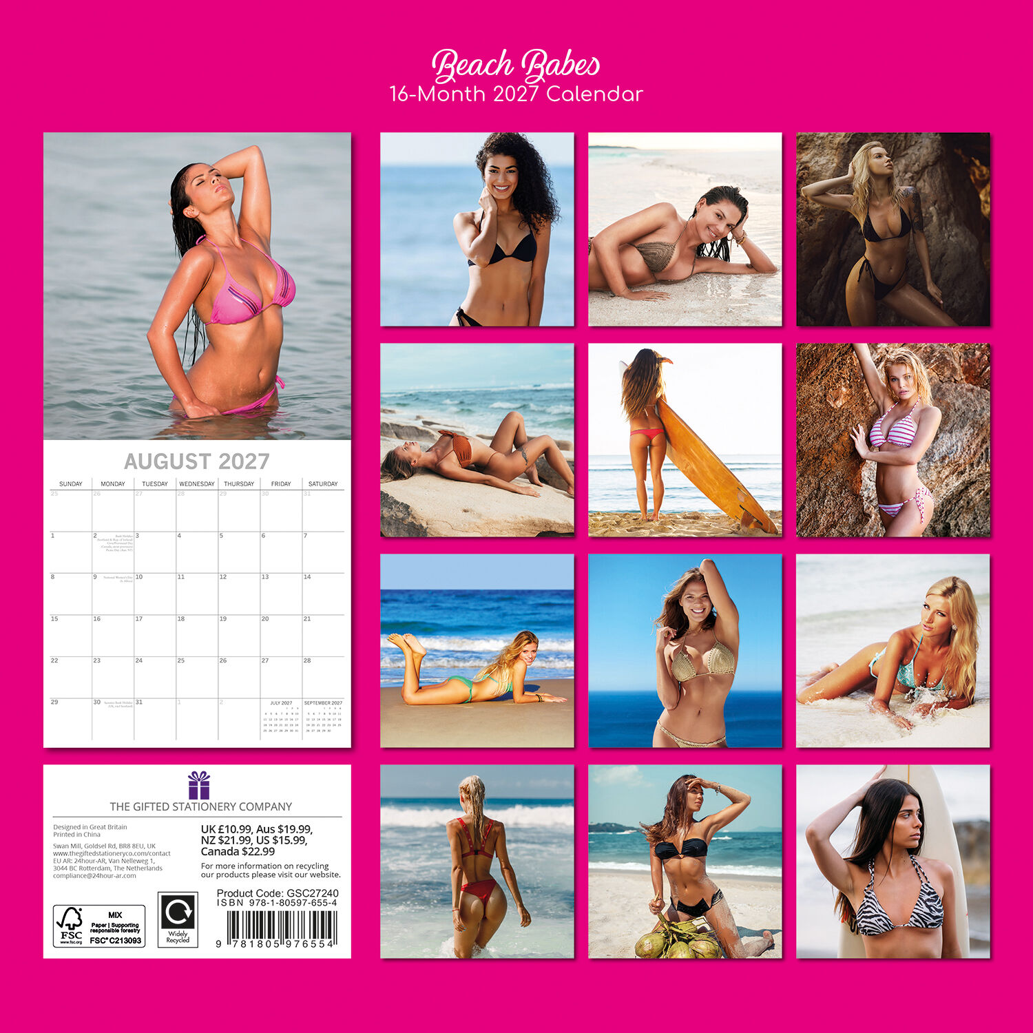 Beach babes 2027 - koledar 30x30 - naslovnica knjige - Felix.si knjigarna Beach babes 2027 - koledar 30x30 - Image 2