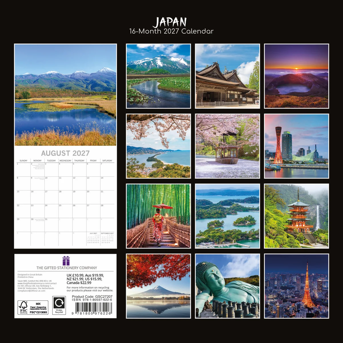 Japan 2027 - koledar 30x30 - naslovnica knjige - Felix.si knjigarna Japan 2027 - koledar 30x30 - Image 2