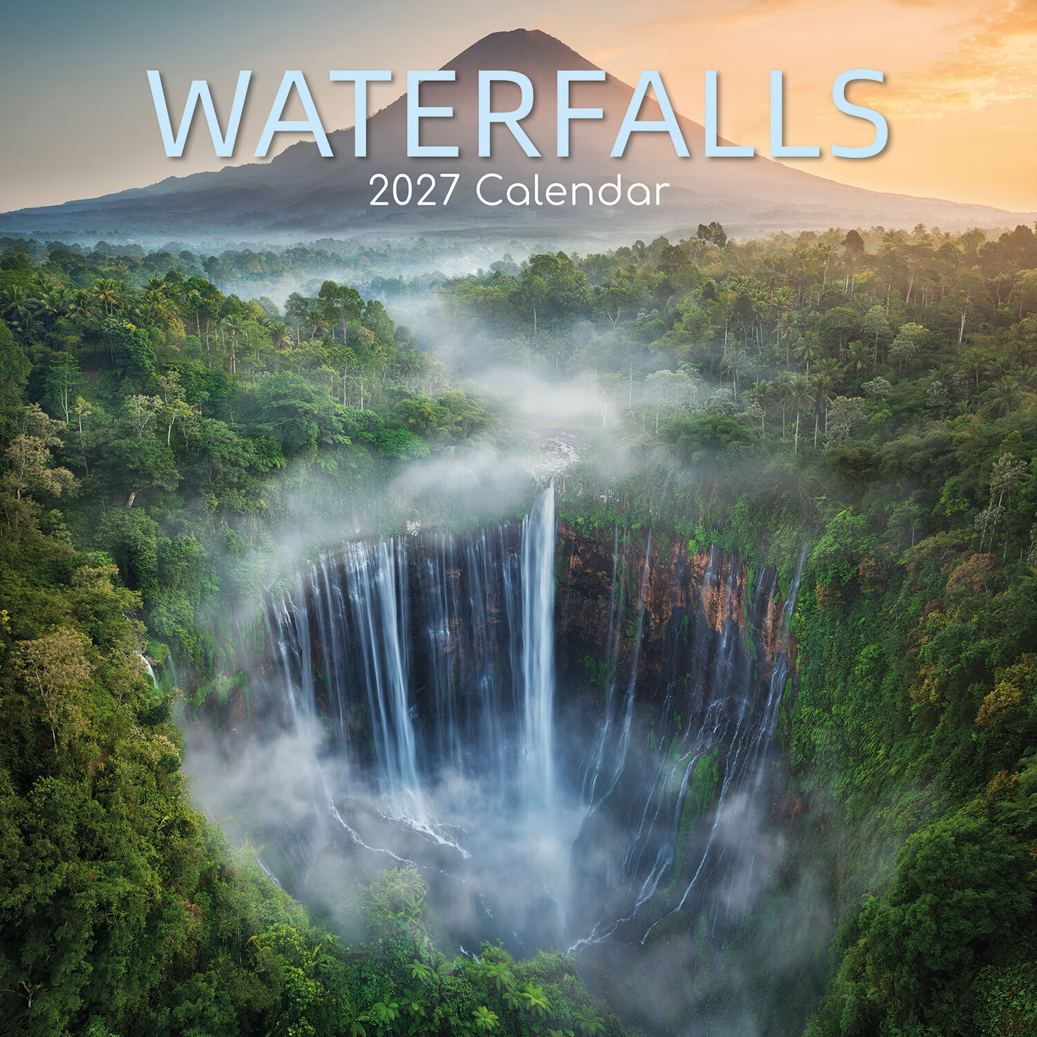 Waterfalls 2027 - koledar 30x30 - naslovnica knjige - Felix.si knjigarna Waterfalls 2027 - koledar 30x30